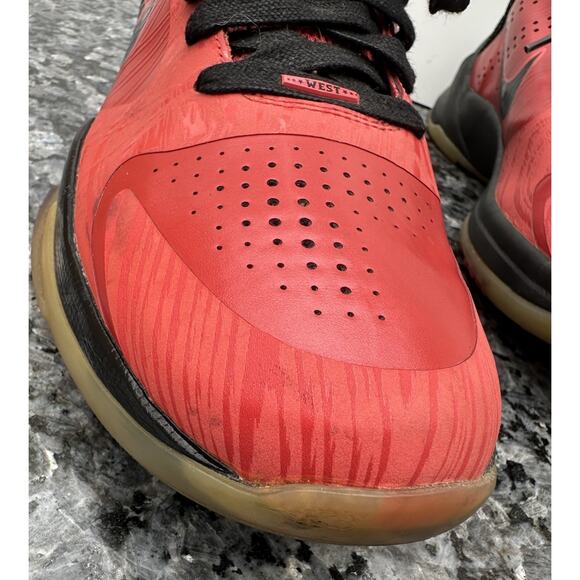 Size 9.5 Nike Zoom Kobe 5 Daring Red/ Black/White All Star 2010 OG Damaged ￼ main image 9